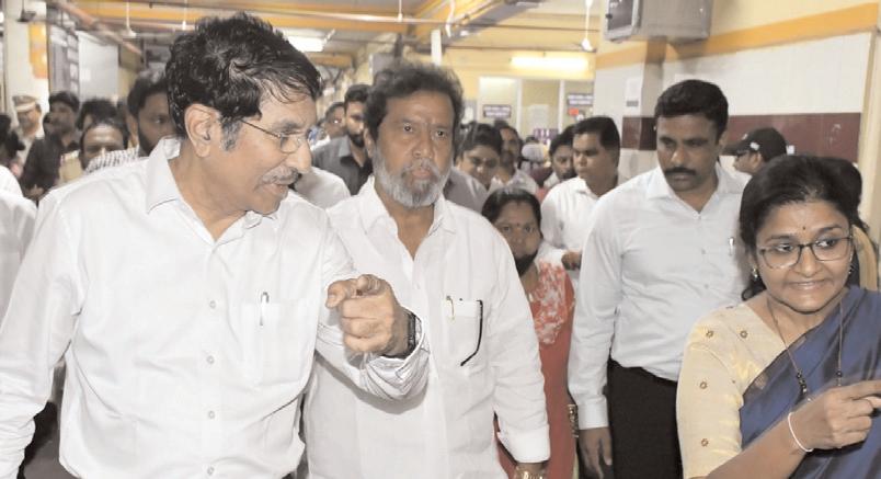 గాంధీ ఆసుప్రతిలో మంత్రి ఆకస్మిక తనిఖీ