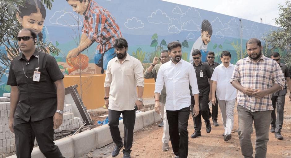 జీహెచ్ఎంసీ పార్కు పనులను ఆకస్మికంగా పరిశీలించిన సీఎం
