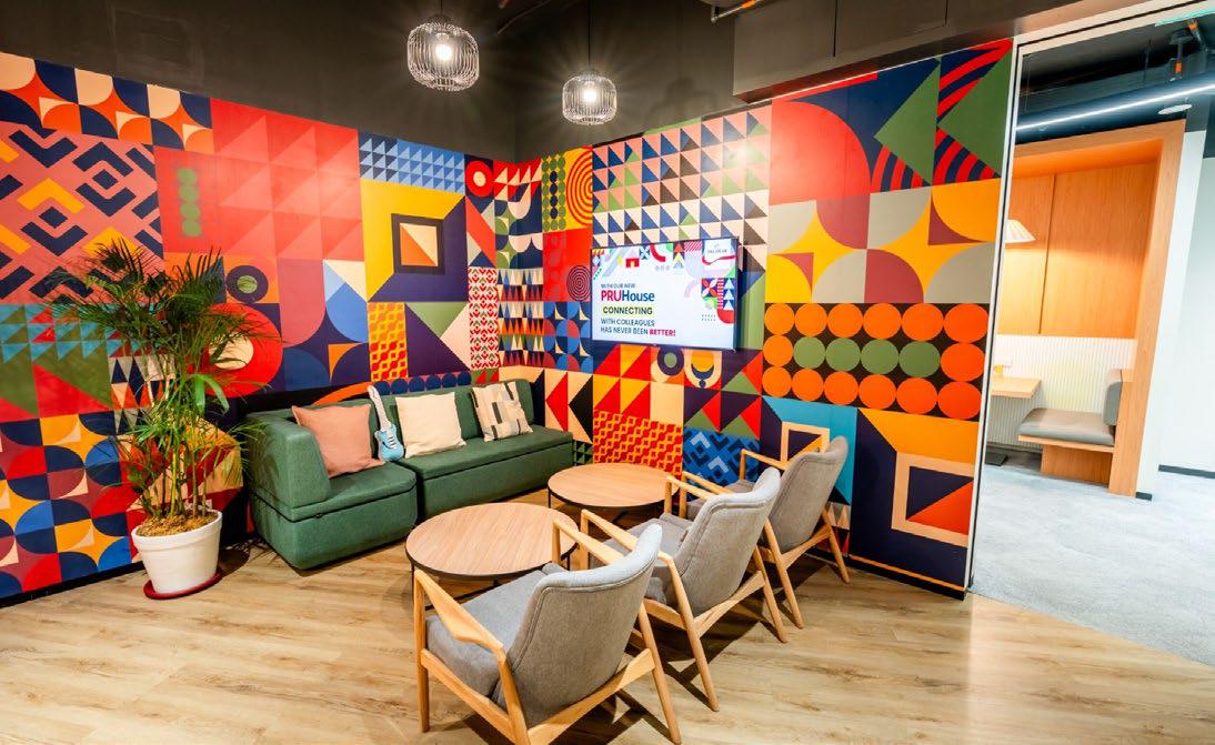Pru Life UK's Manila headquarters embrace hybrid work with cross-functional space