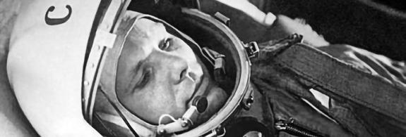 The first man in space!