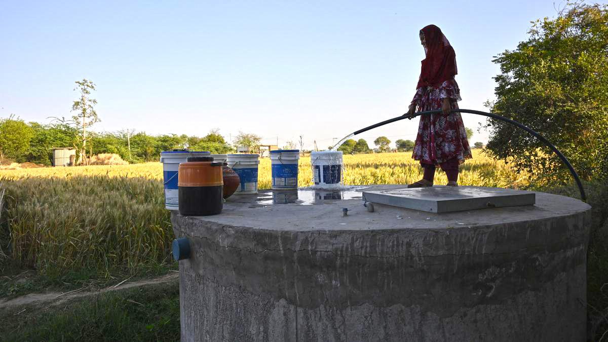 TANKS BATTLE POLLUTED GROUNDWATER IN HARYANA