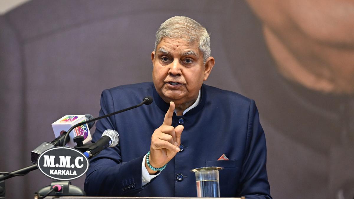 VICE-PRESIDENT JAGDEEP DHANKHAR TO INAUGURATE T.N. VICE-CHANCELLORS' CONFERENCE TO BE PRESIDED OVER BY GOVERNOR RAVI