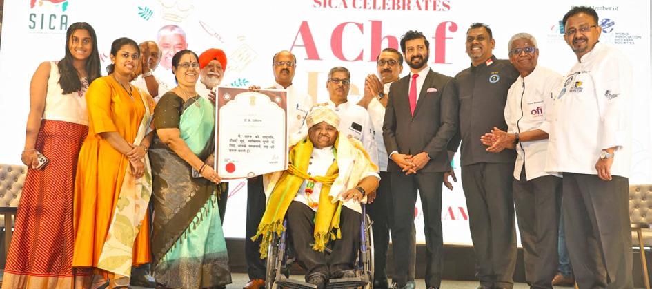 SOUTH INDIA CHEFS ASSOCIATION (SICA) HONOURS PADMA SHRI AWARDEE DR. CHEF K. DAMODARAN