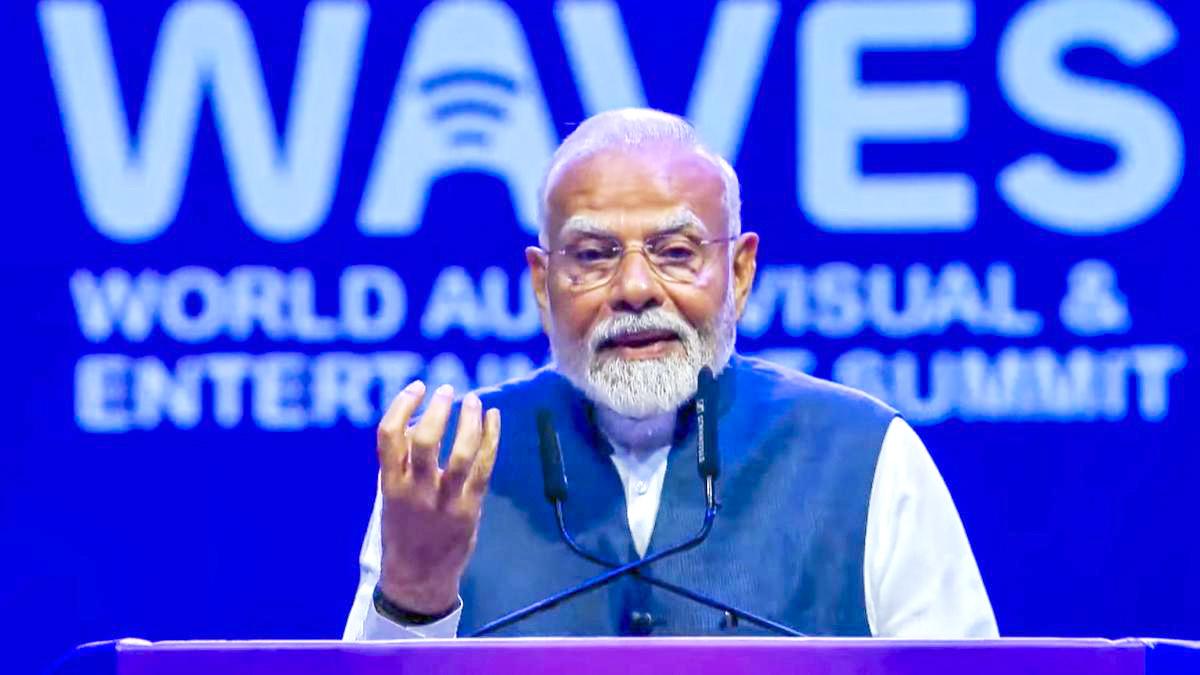 RIGHT TIME FOR 'CREATE IN INDIA, CREATE FOR WORLD': PM MODI CALLS WAVES 2025 GLOBAL CELEBRATION OF CREATIVITY