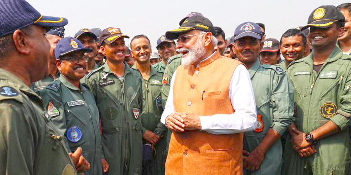 PM MODI VISITS ADAMPUR AIR BASE, SAYS INDIA 'ETERNALLY GRATEFUL' TO ARMED FORCES