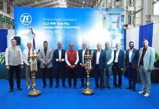 ZF WIND POWER COIMBATORE INAUGURATES INDIA'S LARGEST TEST RIG WITH 13.2 MW CAPACITY