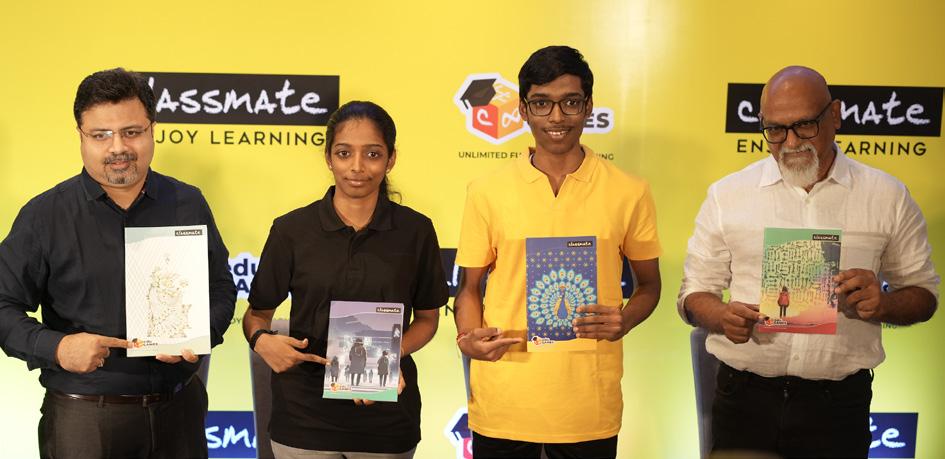 CLASSMATE PARTNERS WITH GRAND MASTERS PRAGGNANANDHAA AND VAISHALI - LAUNCHES 30-CITY CAMPAIGN FOR EDUGAMES INFINITY TO INSPIRE SHARP THINKING IN EVERY CHILD