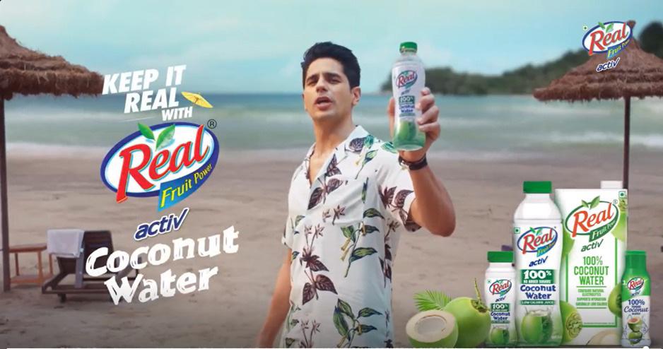 KEEP IT REAL WITH REAL ACTIV COCONUT WATER: REAL UNVEILS NEW CAMPAIGN WITH SIDHARTH MALHOTRA URGING CONSUMERS TO MAKE A HEALTHY SWITCH