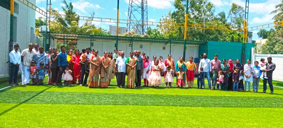 IN PADIRIKUPPAM, INAUGURATION CEREMONY OF ASTER INTERNATIONAL PRESCHOOL AND ASTER ARENA MULTISSPORTS TURF WAS HELD.