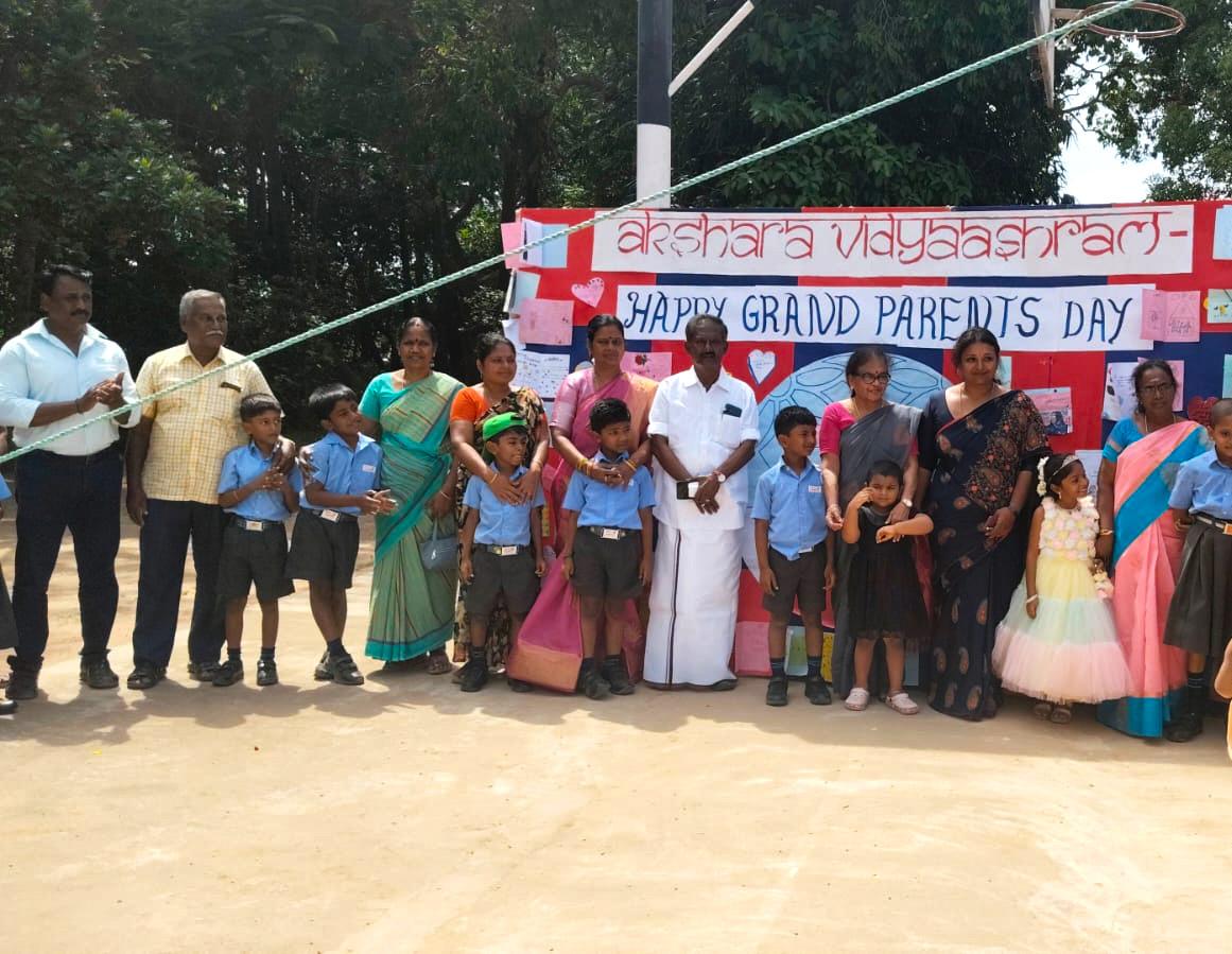 GRANDPARENTS' DAY CELEBRATION AT AKSHARA VIDYAASHRAM SENIOR SECONDARY SCHOOL, CUDDALORE.