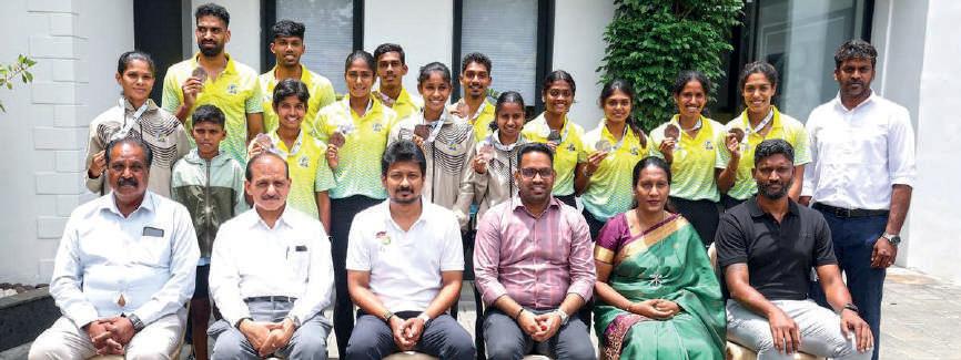 DEPUTY CM FELICITATES SPORTSPERSONS WHO SECURED MEDALS IN 64TH NATIONAL INTER-STATE SENIOR ATHLETICS CHAMPIONSHIP