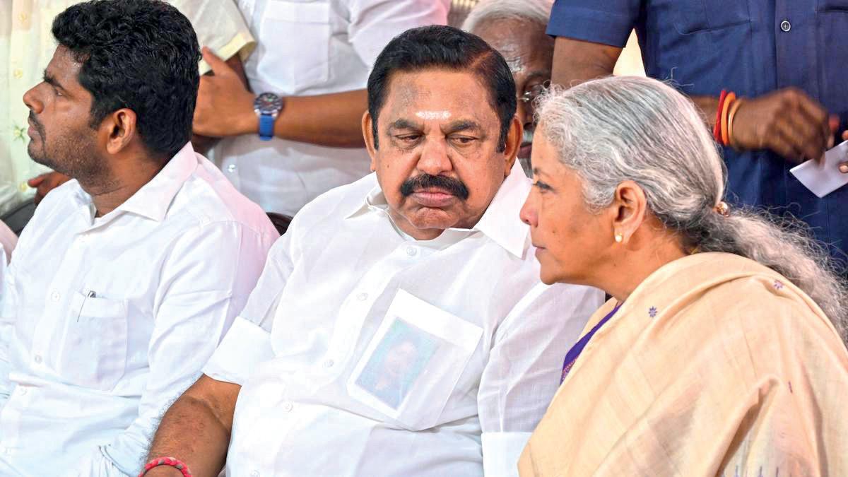 UNION FINANCE MINISTER NIRMALA SITHARAMAN CALLS FOR SMOOTH FUNCTIONING OF NDA IN T.N.