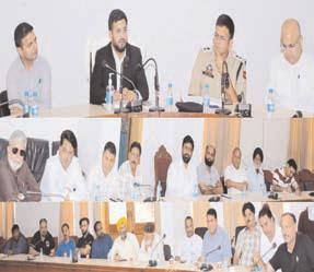 DC Rajouri, SSP chair meeting with Civil Society members to promote communal harmony, development