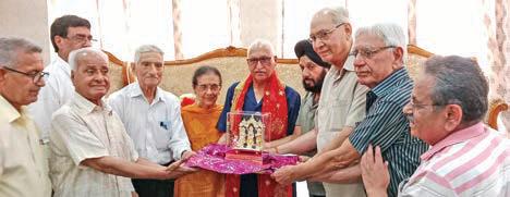 Honorary Secretary honoured for distinguished service to Vridh Ashram