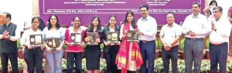 Arushi Kotwal honoured with Annual Sports Award by Union Minister Dr Mandaviya