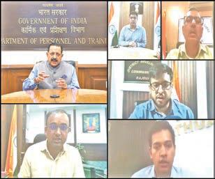 Dr Jitendra reviews situation with Div Com, DCs of Jammu division