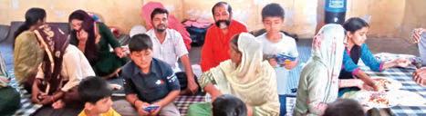 SSH leaders visit border refugees in Bishnah, distribute food items to children among refugees