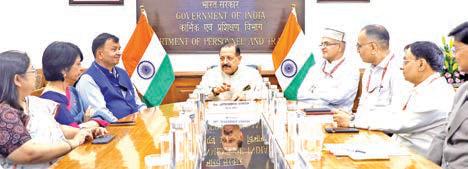 Dr J itendra launches IAS officers’ e-Book, proposes s adding At based options