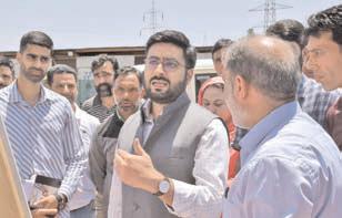 DC Budgam assesses progress on construction of 125-bedded New Distt Hospital, 100-bedded Cr. Care Unit