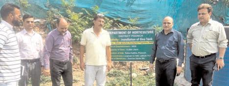 Director Horticulture Jammu reviews developmental activities in District Poonch