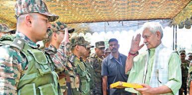 Dharma won, Adharma surrendered before your weapons, might: LG to soldiers