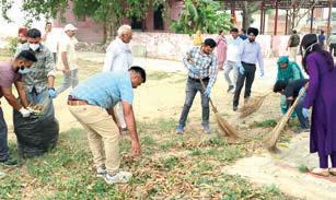 Cleanliness drive held at Rajpura Ram Mandir under 'Saturday for Ghagwal' initiative