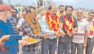 MLA launches construction of road project in Bishnah Constituency
