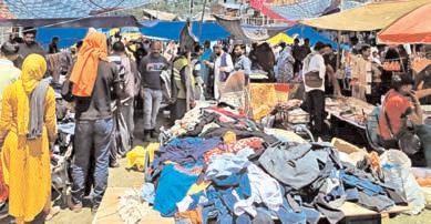 Open air markets of Bhadarwah became alive with Eid shoppers