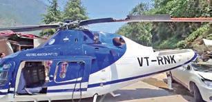 Helicopter on way to Kedarnath crashlands on highway, all 6 onboard safe