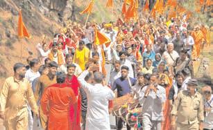 Shrimad Bhagwat Katha starts with 'Kalash Yatra' at Poonch