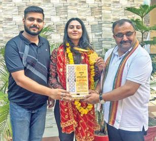 Randhawa felicitates Jagriti for historic gold
