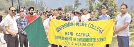 Department of Environmental Science, NSS Unit of GDC Bani celebrates World Environment Week