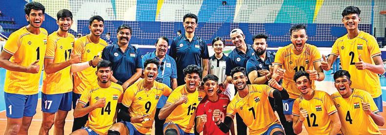India shines at CAVA U-19 Men's Volleyball Championship 2025, to play for bronze