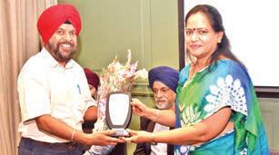 PP Singh felicitated by JNHTS