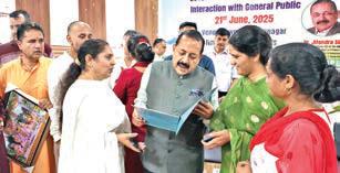 Dr Jitendra holds ‘Public Durbar’ at Ramnagar, issues resolved on spot