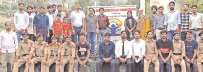 Week-long activities organised at GDC Thannamandi to celebrate International Yoga Day