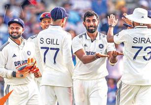 Bumrah picks up fifer but England draw parity with India by making 465 all out