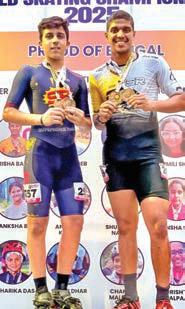 Rain, Speed & Gold: J&K skaters dazzle at National Skating Meet in Kolkata
