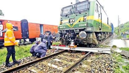 Goods train derails amid heavy rains in Kathua Landslide hits Poonch, girl killed