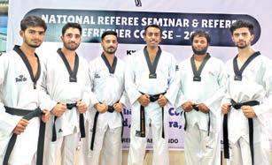 Taekwondo players attend Referee course