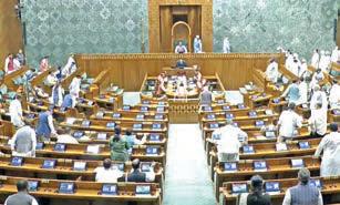 Proceedings adjourned for day in LS, RS