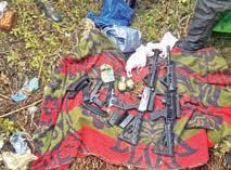 Arms, ammunition recovered from hideout near LoC in Kupwara
