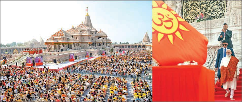 Centuries-old wounds healing: Modi hoists Dharma Dhwaj atop Ayodhya Ram temple