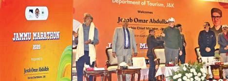 Omar unveils official logo of Jammu Marathon, to be held on March 29