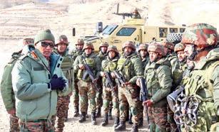 Northern Commander reviews operational preparedness of troops in Ladakh