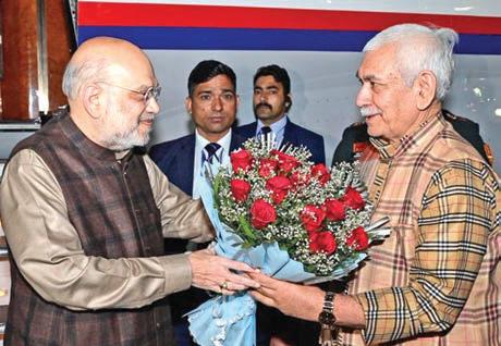 Amit Shah arrives in Jammu on 2-day visit