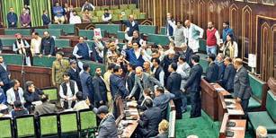 Assembly adjourned after noisy scenes over police action on students in Jammu