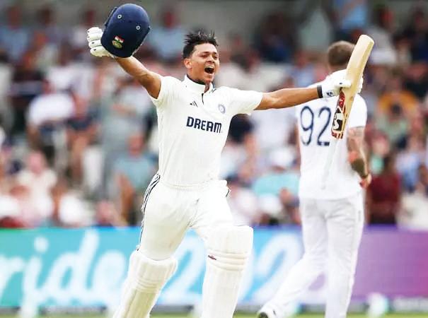 இங்கிலாந்துக்கு எதிரான டெஸ்ட்: ஜெய்ஸ்வால் சதம் விளாசல்