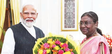 ஜனதிபதி திரவுபதி முர்முக்கு பிரதமர் மோடி பிறந்தநாள் வாழ்த்து