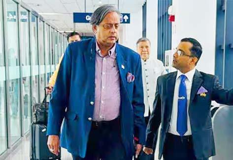 புதிய ராஜதந்திரப் பேச்சுவார்த்தை நடத்த காங் எம்.பி., சசிதரூர் ரஷ்யாவுக்குப் பயணம்